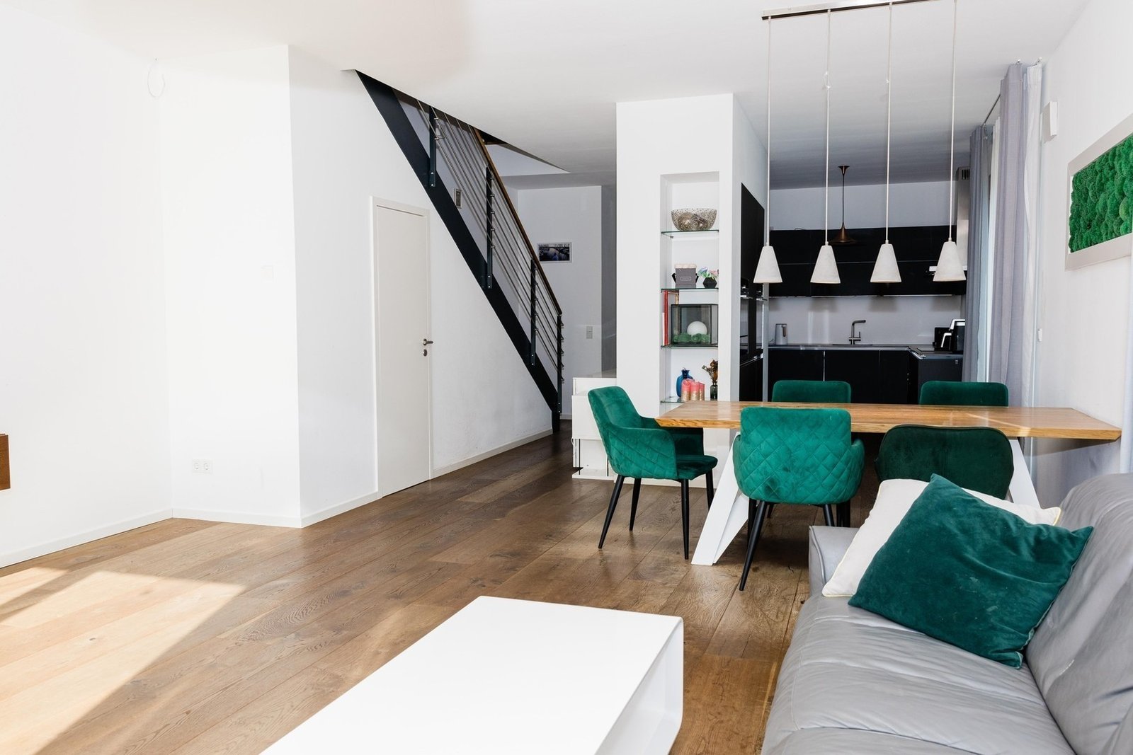 Ground-floor living and dining area